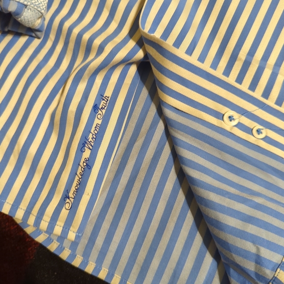 Robert Graham Classic Fit Multicolor striped Button Down Shirt Flip Cuff Men's L - Picture 4 of 8